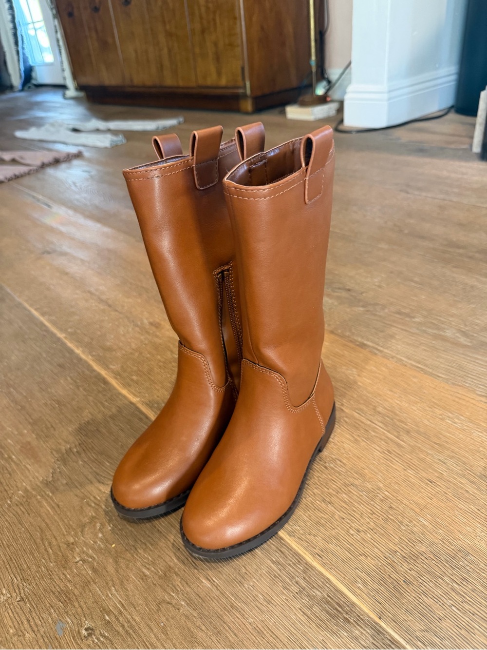 Kids Nordstrom Tall Brown Pull-On Boots